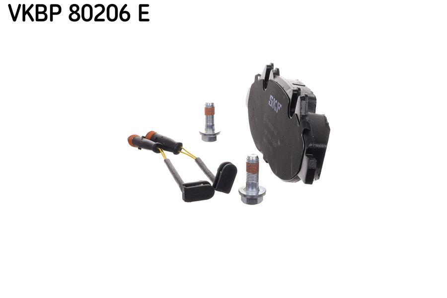Jeu de 4 plaquettes de frein SKF ref. VKBP 80206 E